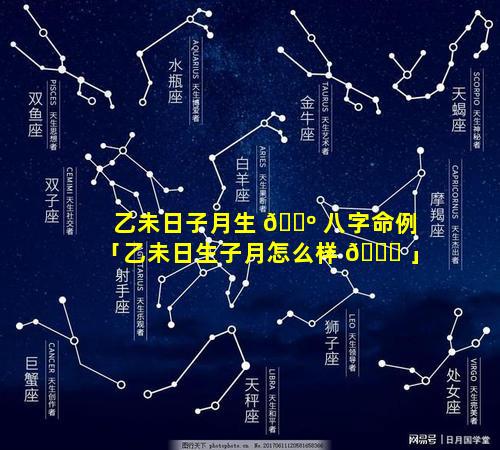 乙未日子月生 🌺 八字命例「乙未日生子月怎么样 🍁 」